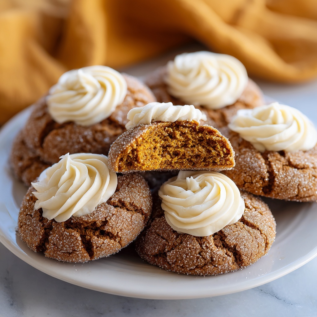 Gingersnap Pumpkin Pie Cookies Recipe - Recipe Image