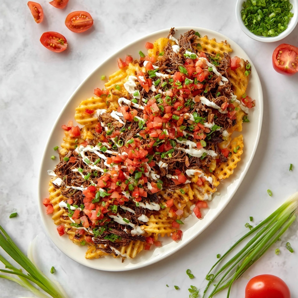Pulled Pork Waffle Fries Recipe - Recipe Image