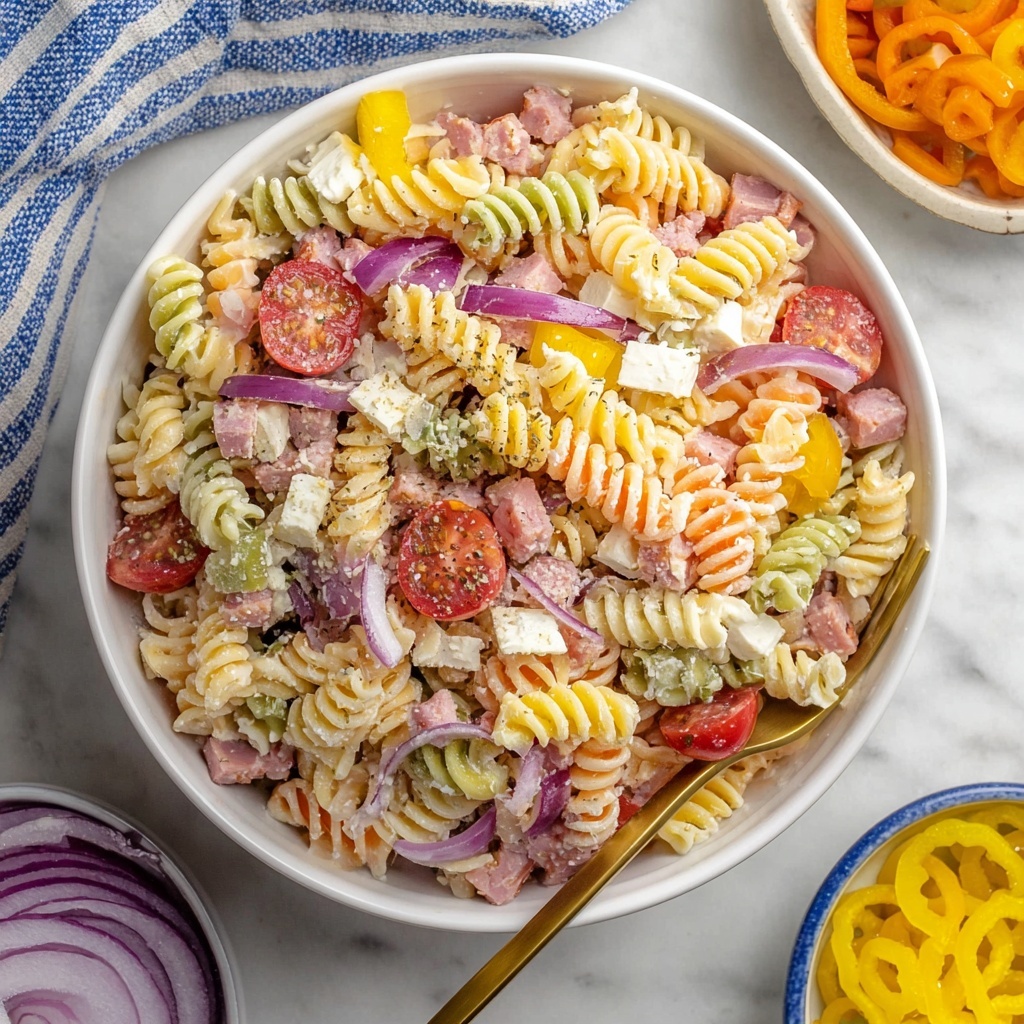 Grinder Pasta Salad Recipe - Recipe Image