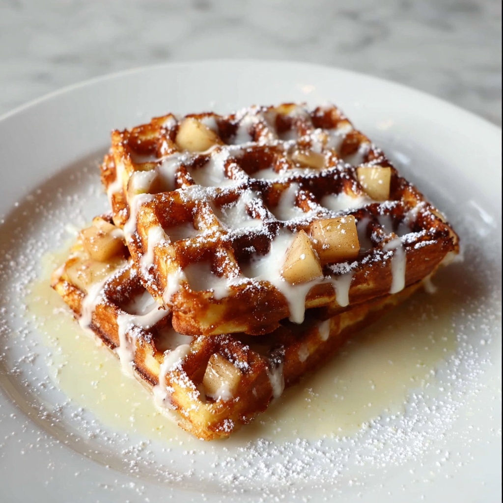 Apple Fritter Waffle Donuts Recipe - Recipe Image