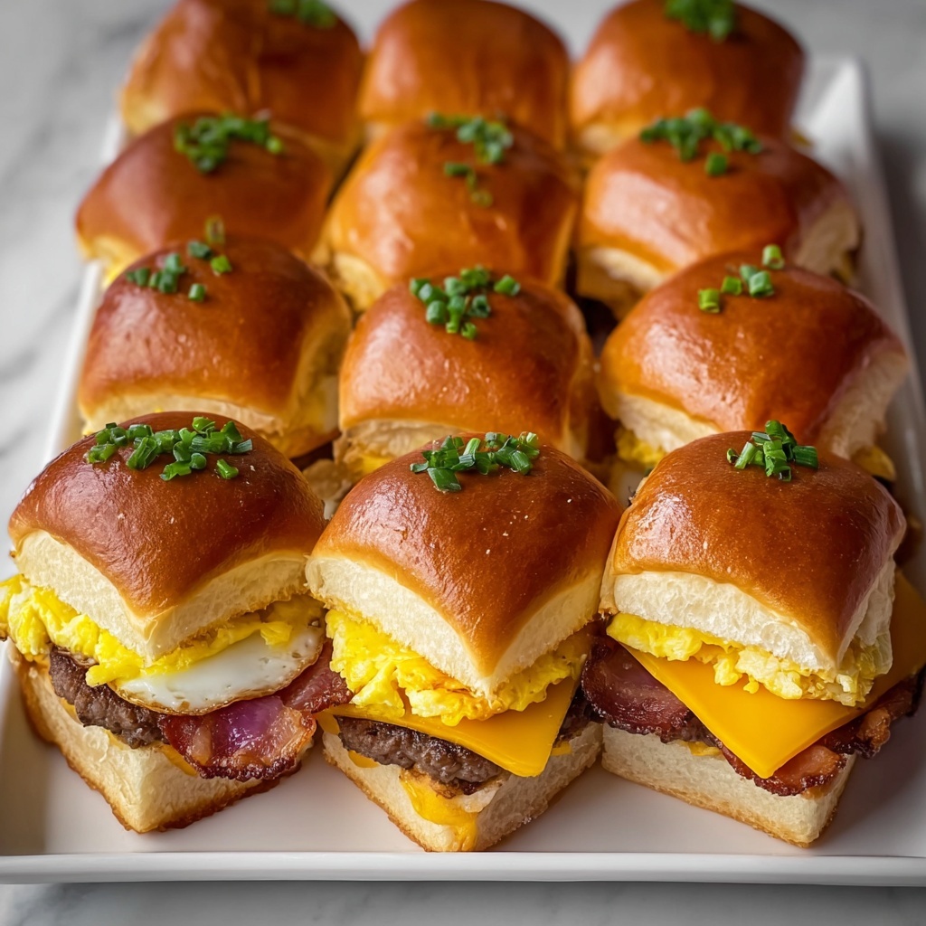 Hawaiian Roll Breakfast Sandwiches Recipe - Recipe Image