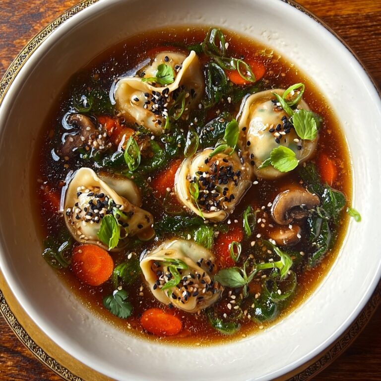 Potsticker Soup with Veggies Recipe