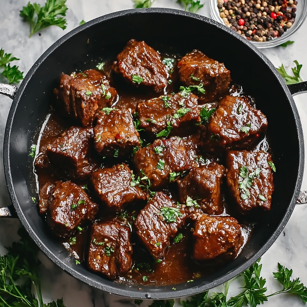 Juicy Garlic Butter Steak Bites Recipe - Recipe Image