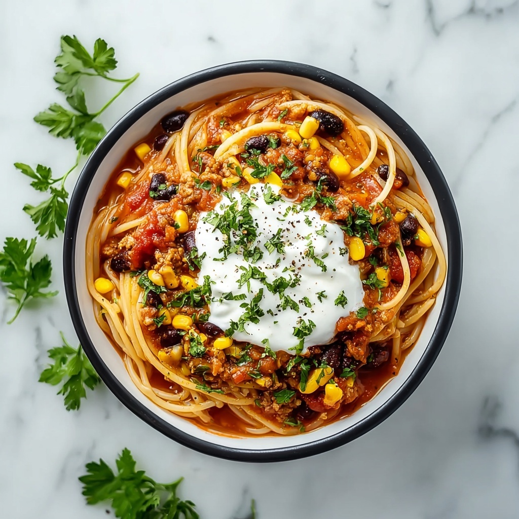 Taco Spaghetti Recipe - Recipe Image