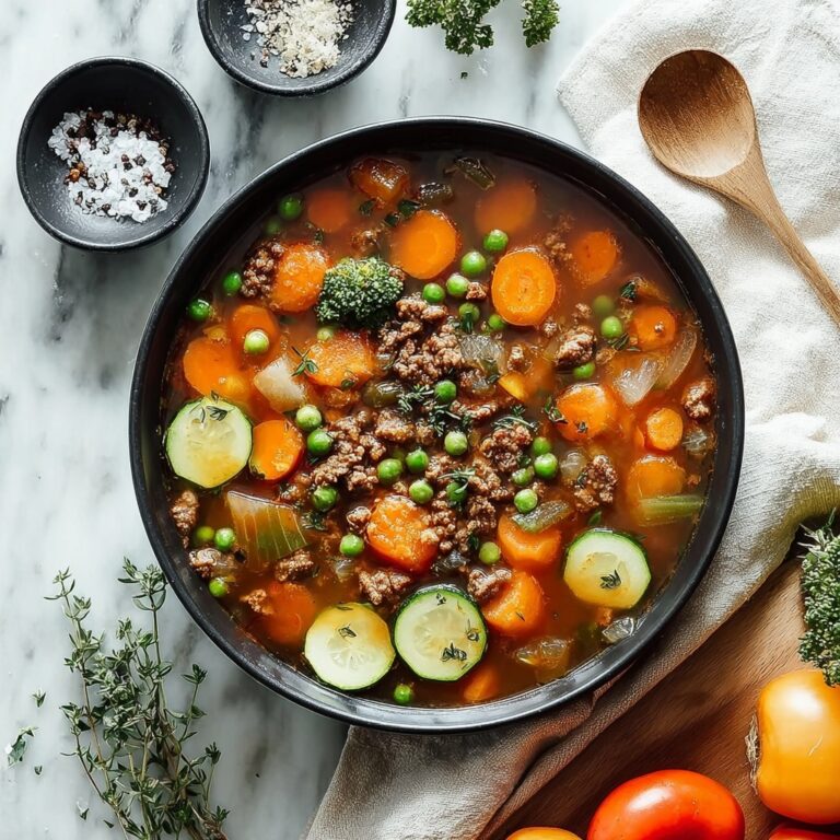 Ground Beef Vegetable Soup Recipe