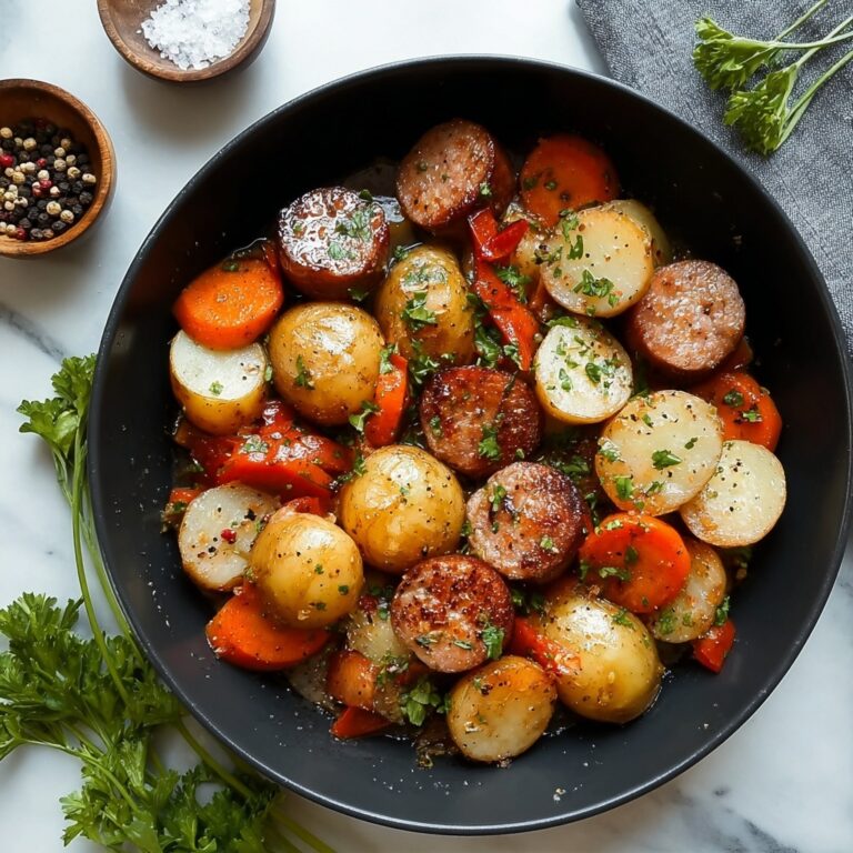 Smoked Sausage and Roasted Potatoes Sheet Pan Dinner Recipe