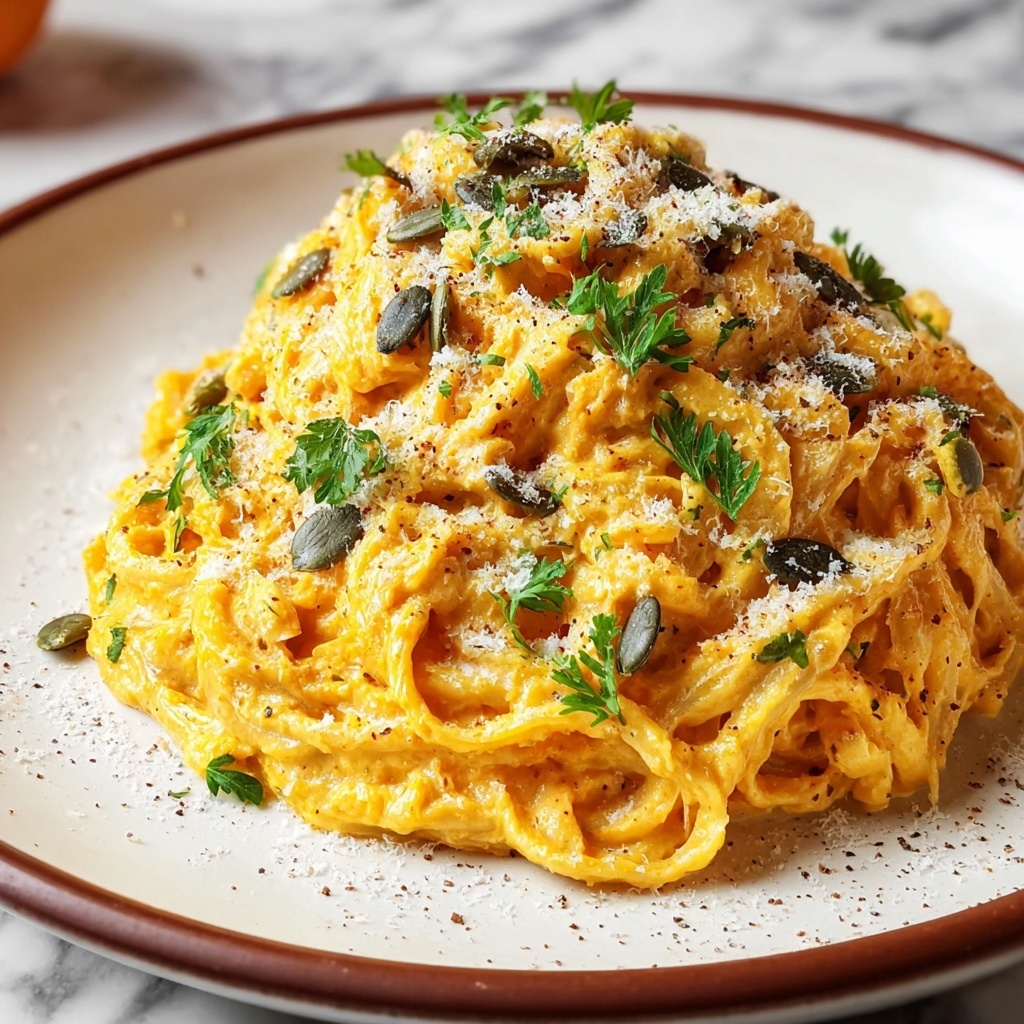 Rich Creamy Baked Pumpkin Alfredo Recipe - Recipe Image