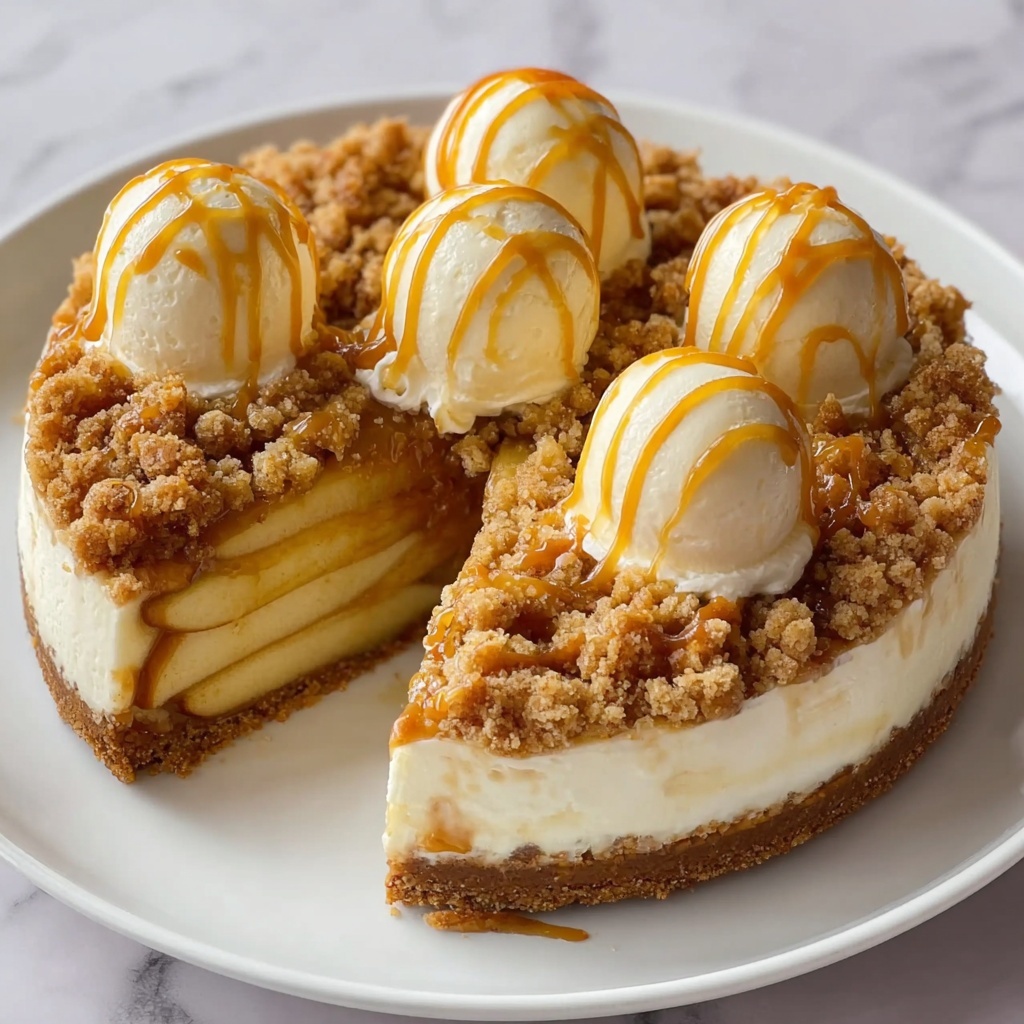 Apple Crumble Cheesecake Recipe - Recipe Image
