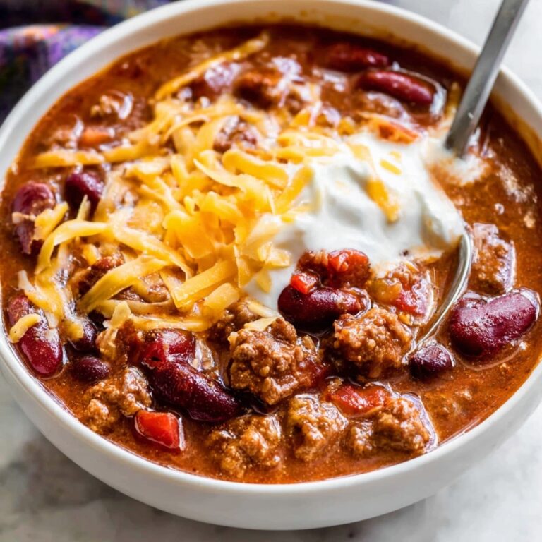 Simple Chili in 45 Minutes with Creamy Toppings and Tex-Mex Options Recipe