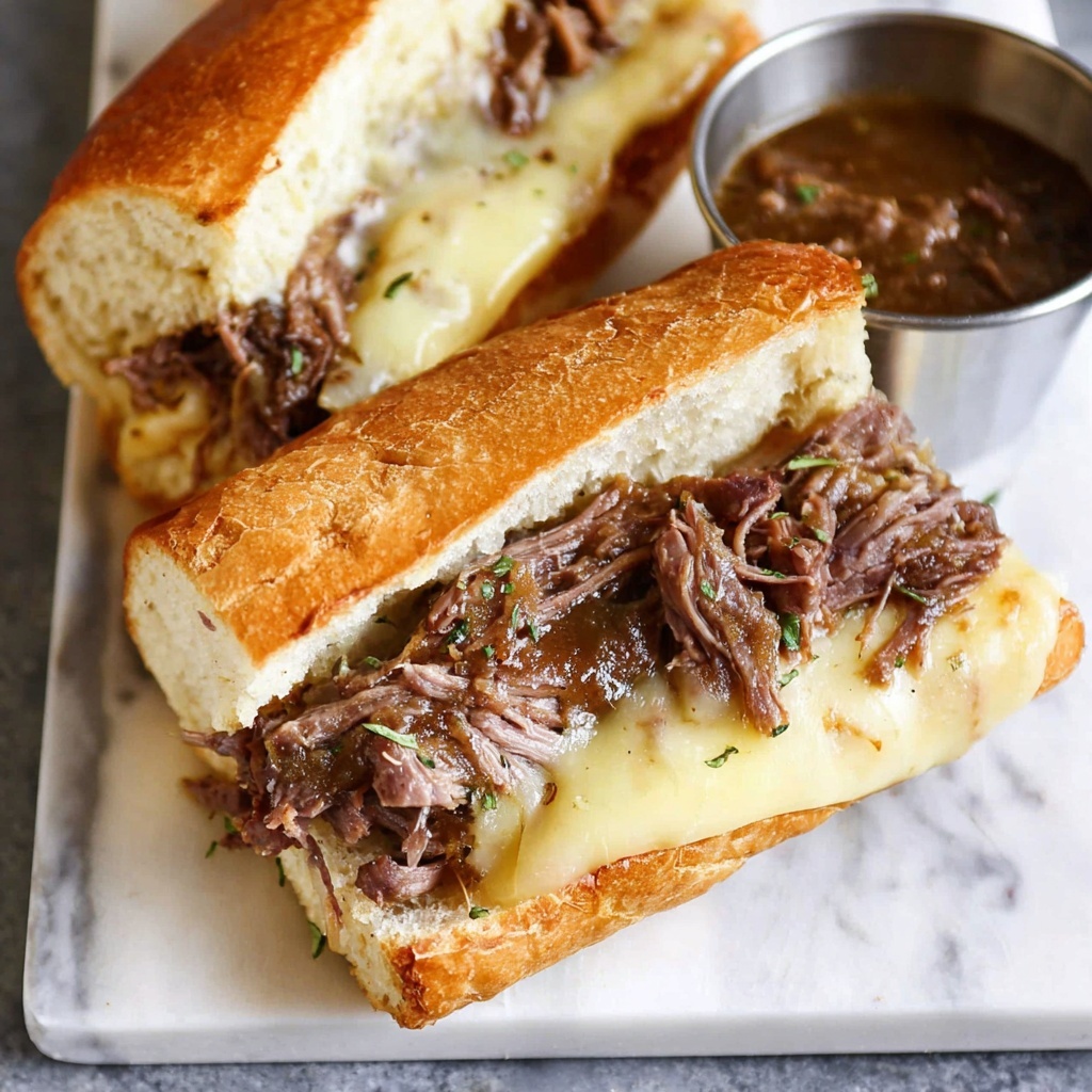 Hot Beef Sandwiches with Rich Gravy Recipe - Recipe Image