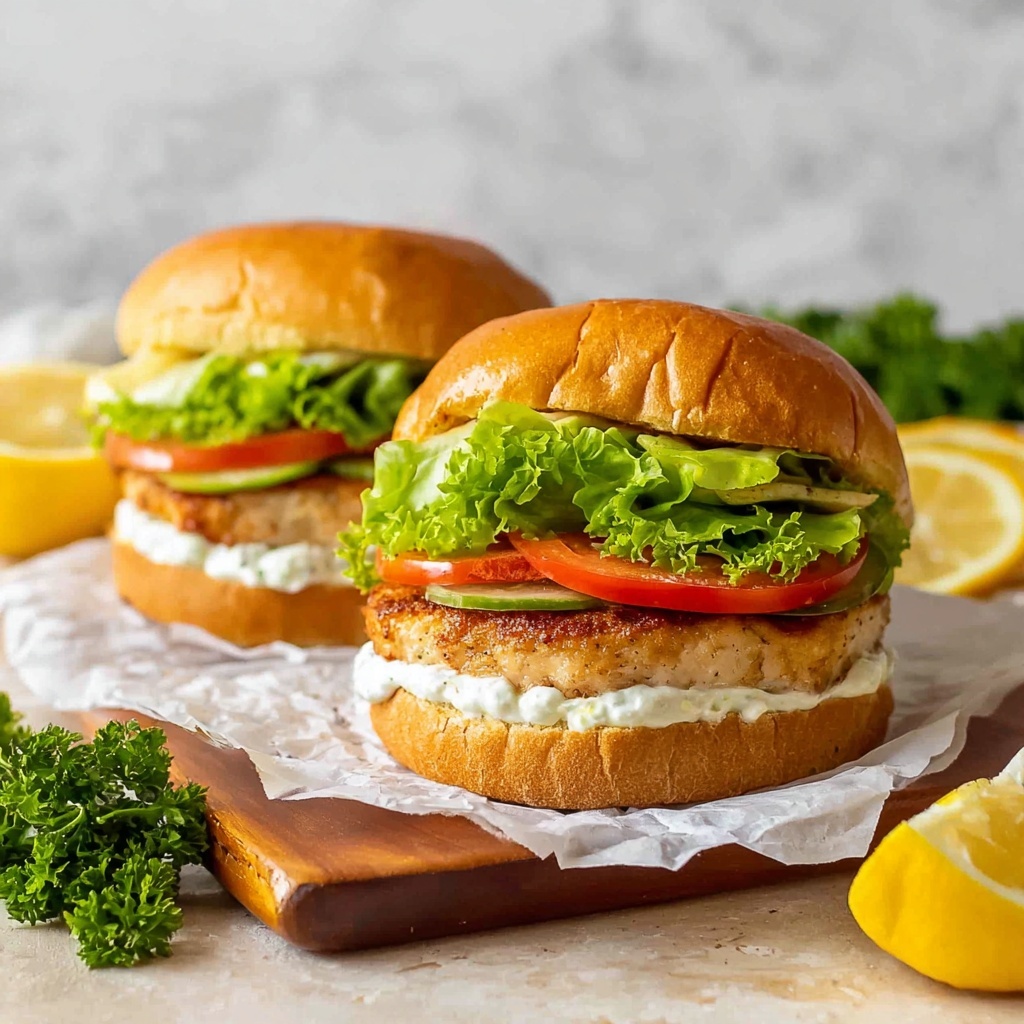 Creamy Lemon Salmon Burgers Recipe - Recipe Image