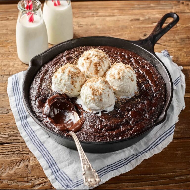 Gooey Texas Chocolate Sheet Cake Skillet Recipe