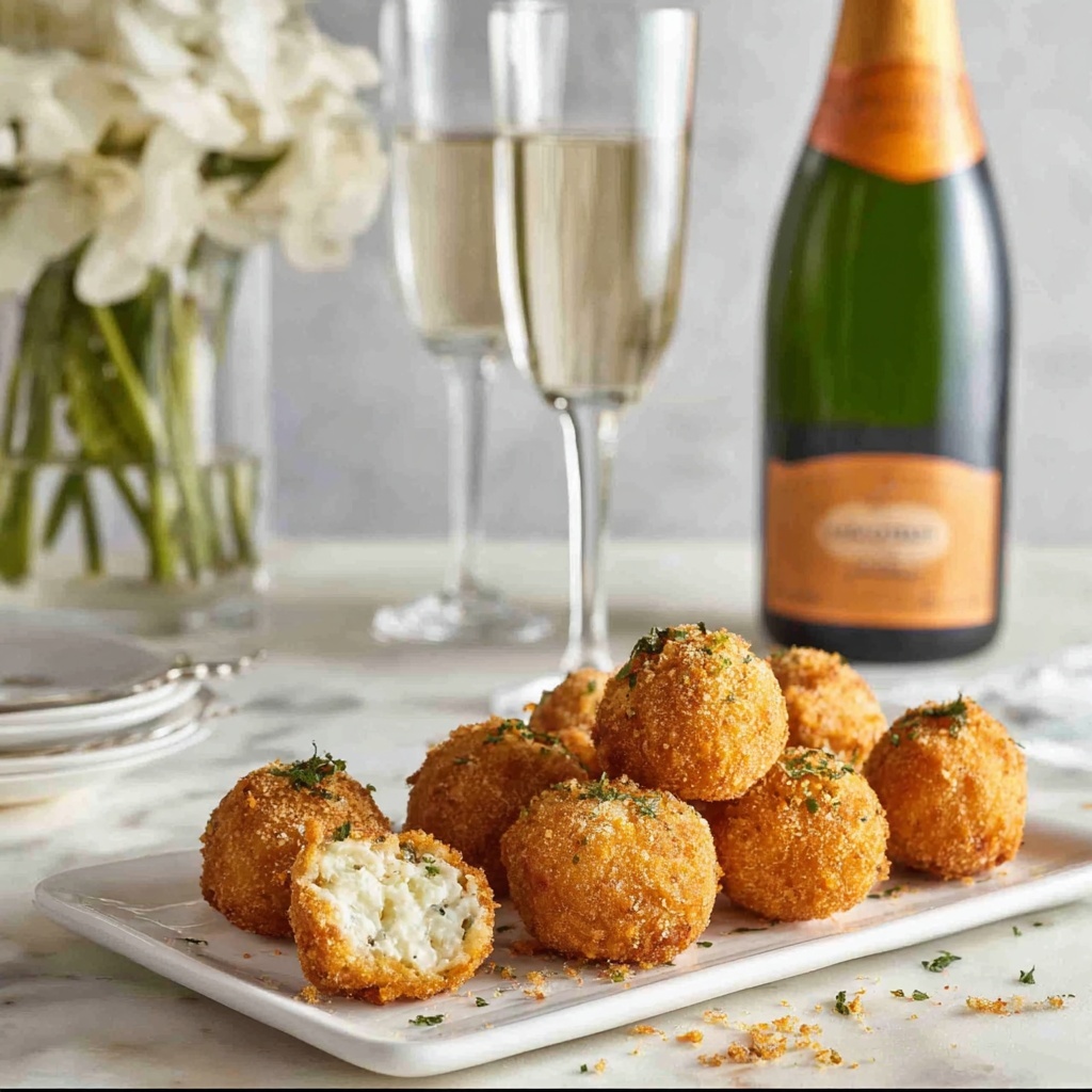 Cheesy Italian Arancini Rice Balls Recipe - Recipe Image