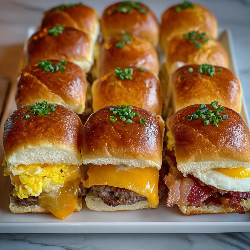 Hawaiian Roll Breakfast Sandwiches Recipe - Recipe Image