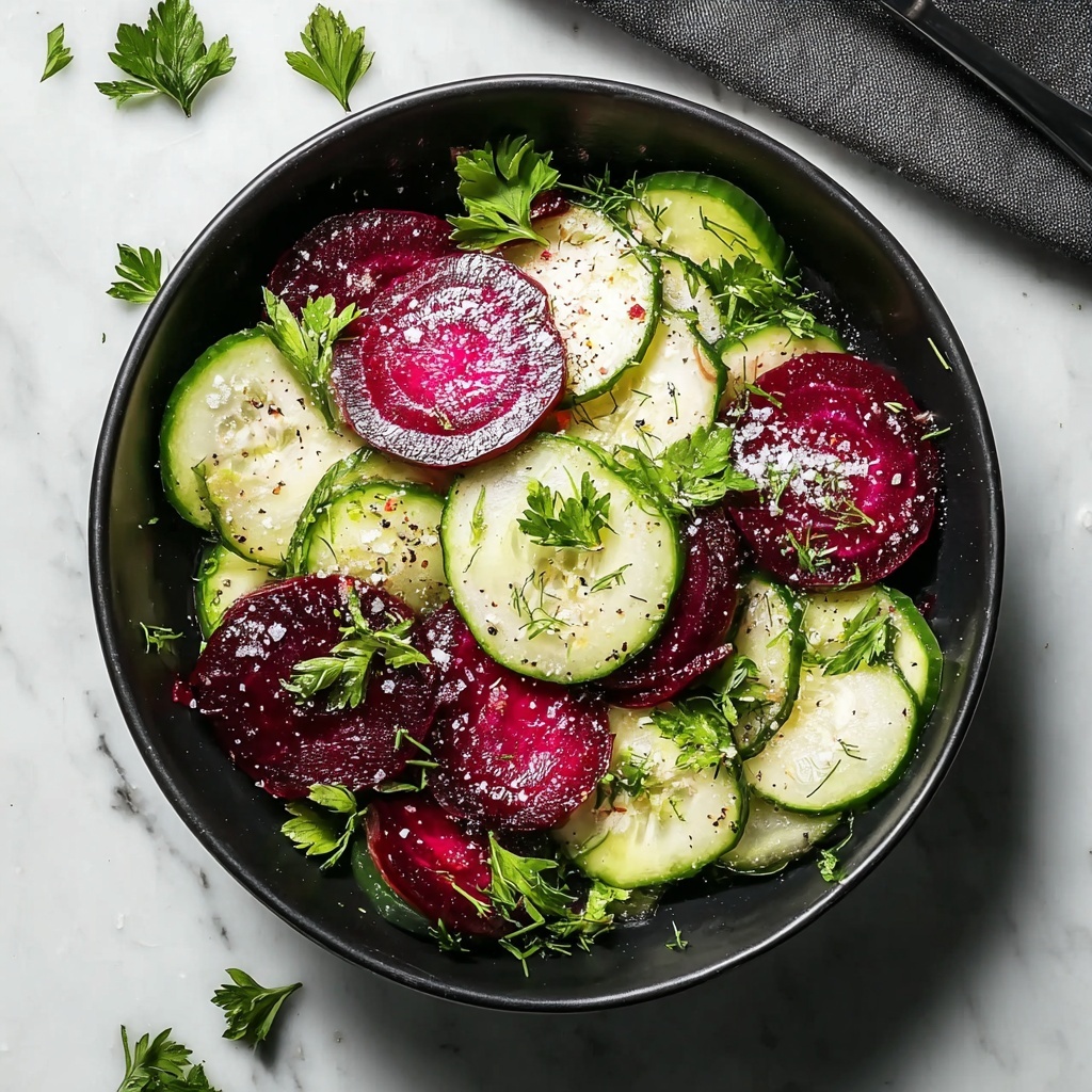 Fresh Cucumber and Beet Salad Recipe - Recipe Image