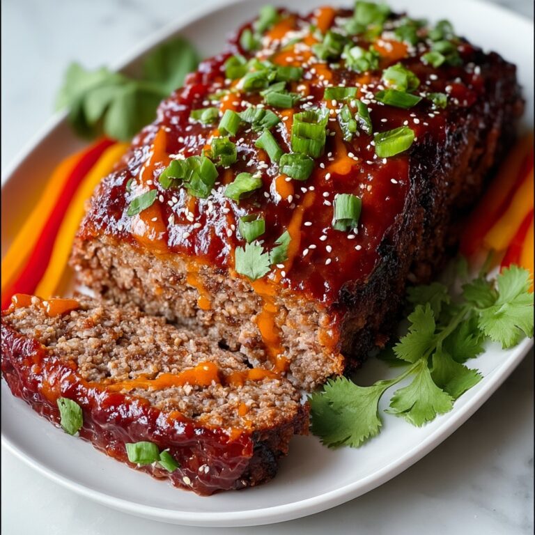Sweet & Spicy Korean BBQ Meatloaf Recipe