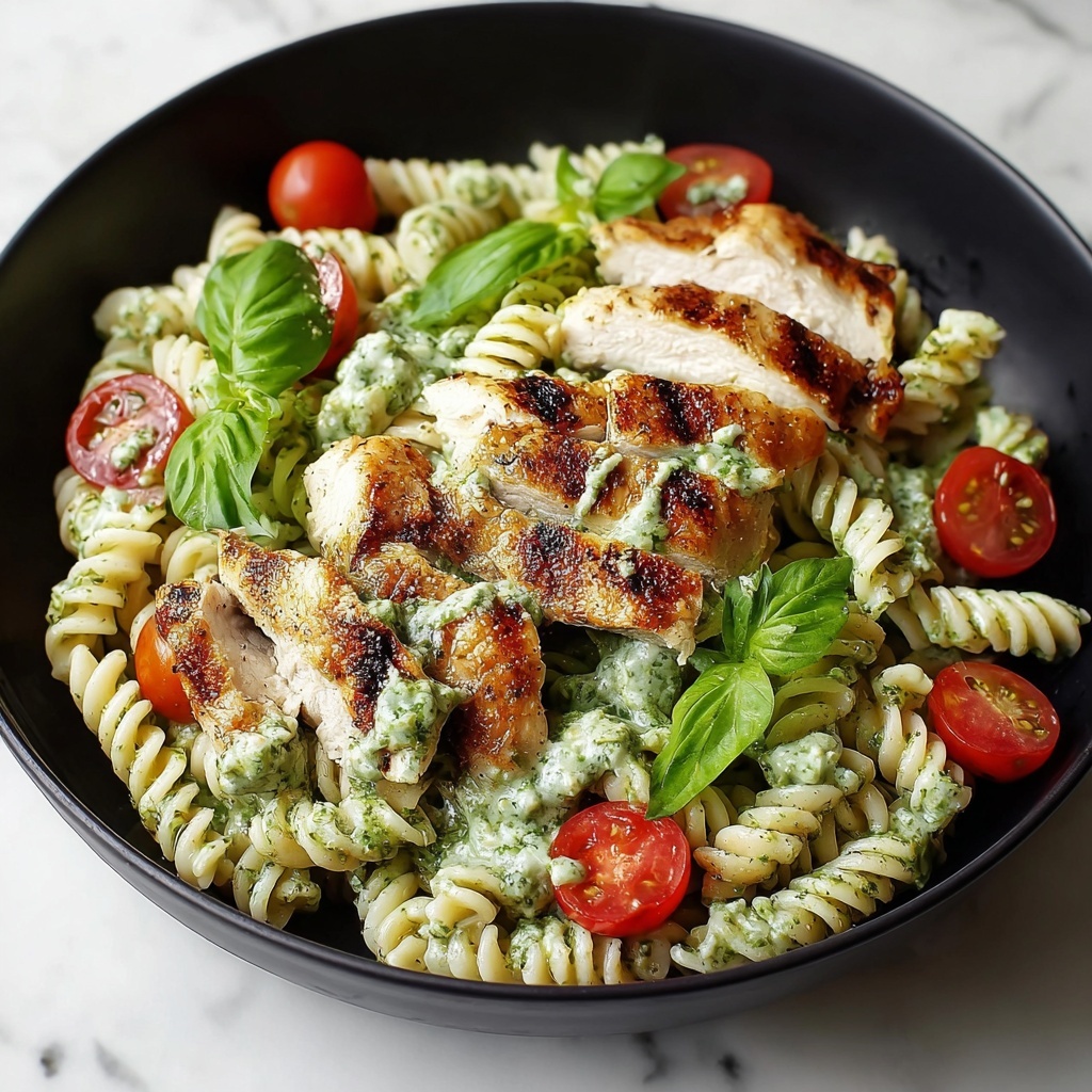 Chicken Pesto Pasta Salad Recipe - Recipe Image