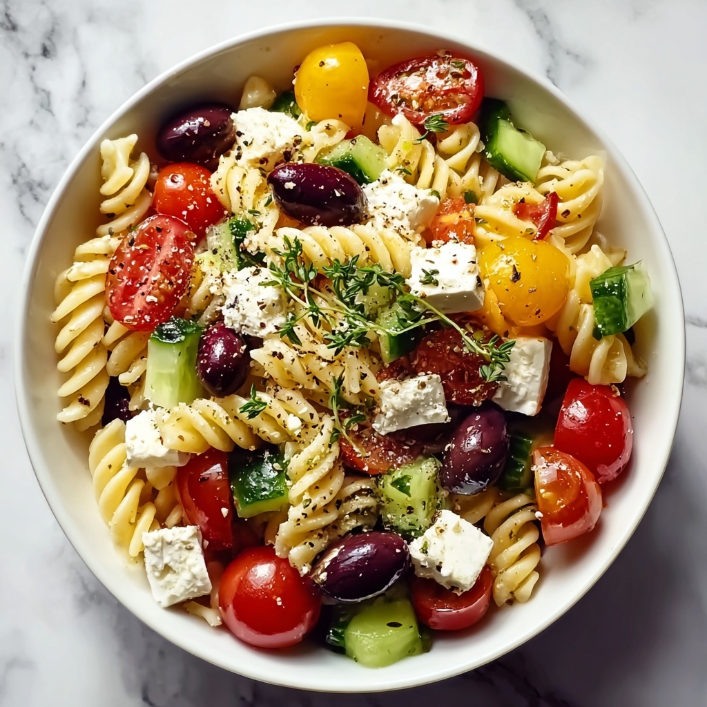 Greek Pasta Salad Recipe - Recipe Image
