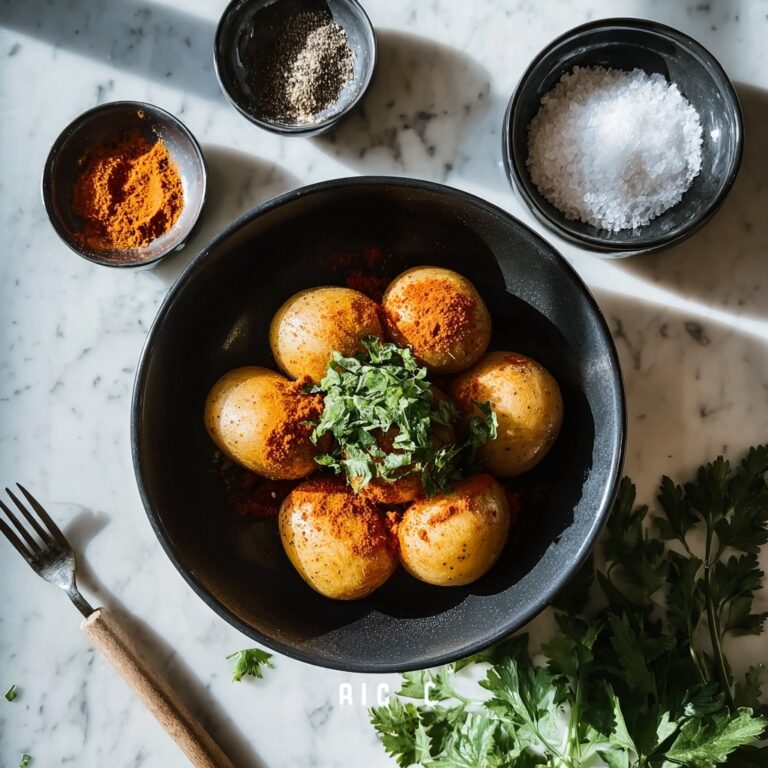 Harissa Roasted Potatoes with Lemon and Parsley Recipe