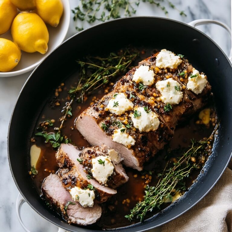 Goat Cheese Stuffed Pork Tenderloin Recipe