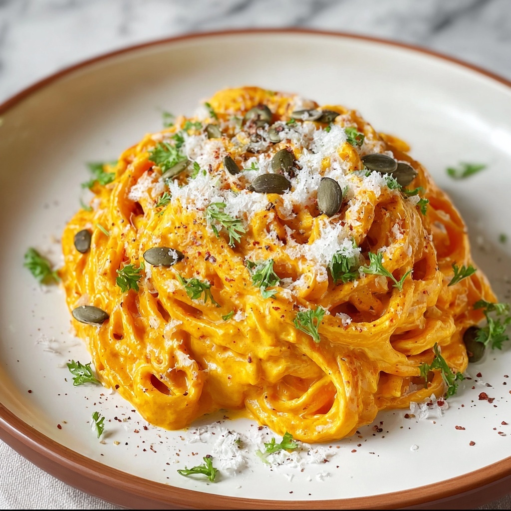 Rich Creamy Baked Pumpkin Alfredo Recipe - Recipe Image