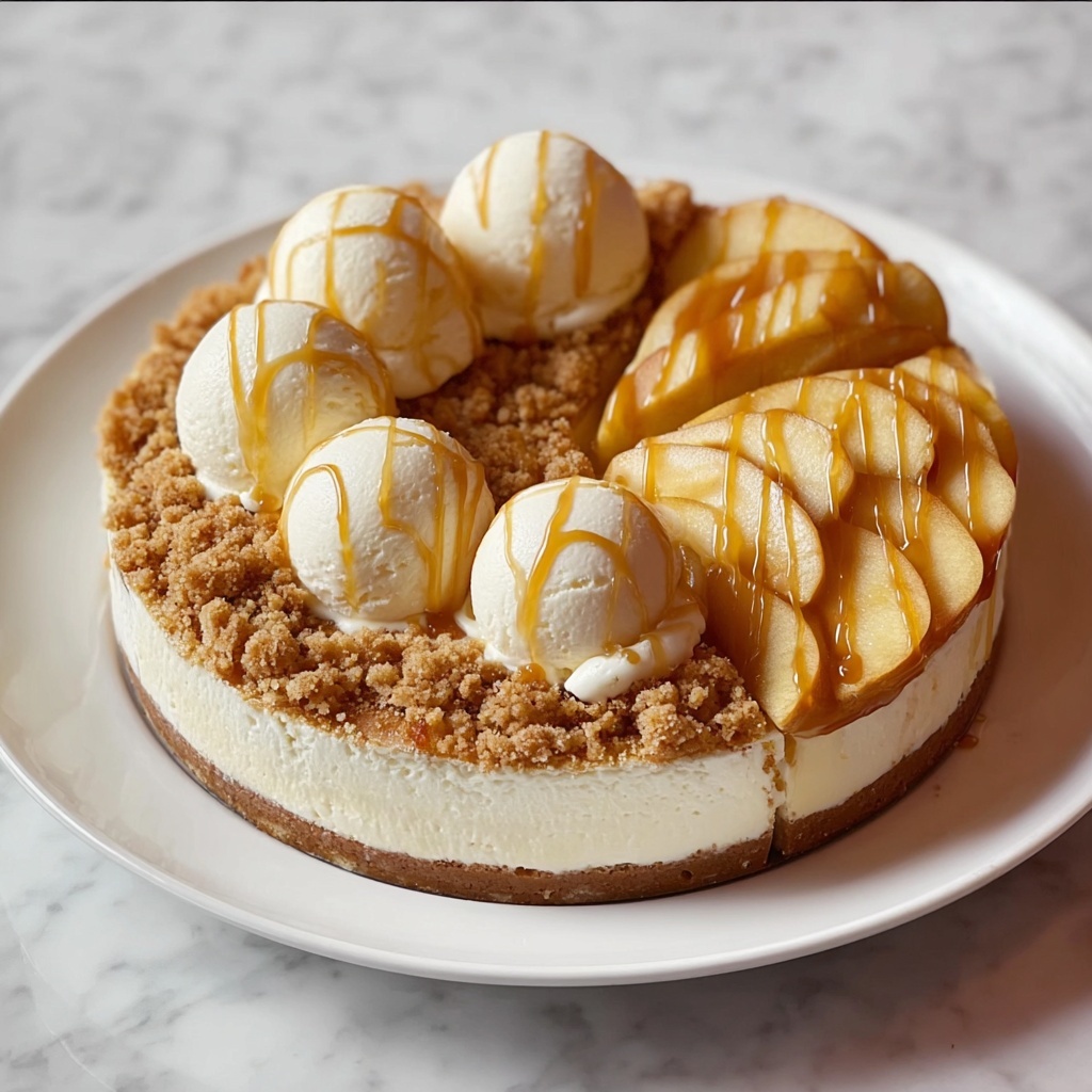 Apple Crumble Cheesecake Recipe - Recipe Image