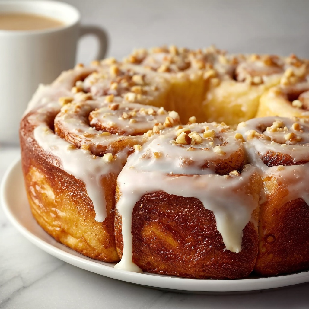 Cinnamon Roll Honeybun Cheesecake Recipe - Recipe Image