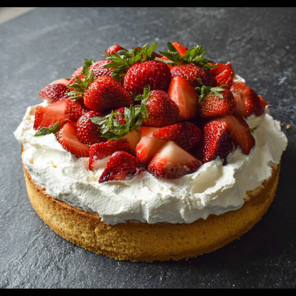 Strawberry Tahini Cake Recipe - Recipe Image