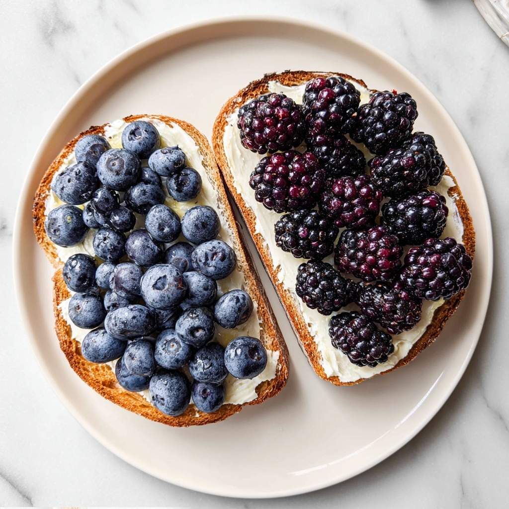 Berry Ricotta Toast with Honey Recipe - Recipe Image
