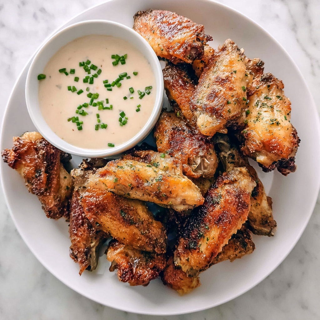 Baked Chicken Wings with Herb-Spiced Seasoning Recipe - Recipe Image
