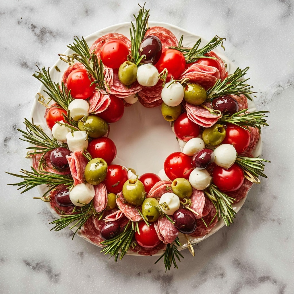 Christmas Antipasto Wreath Recipe - Recipe Image
