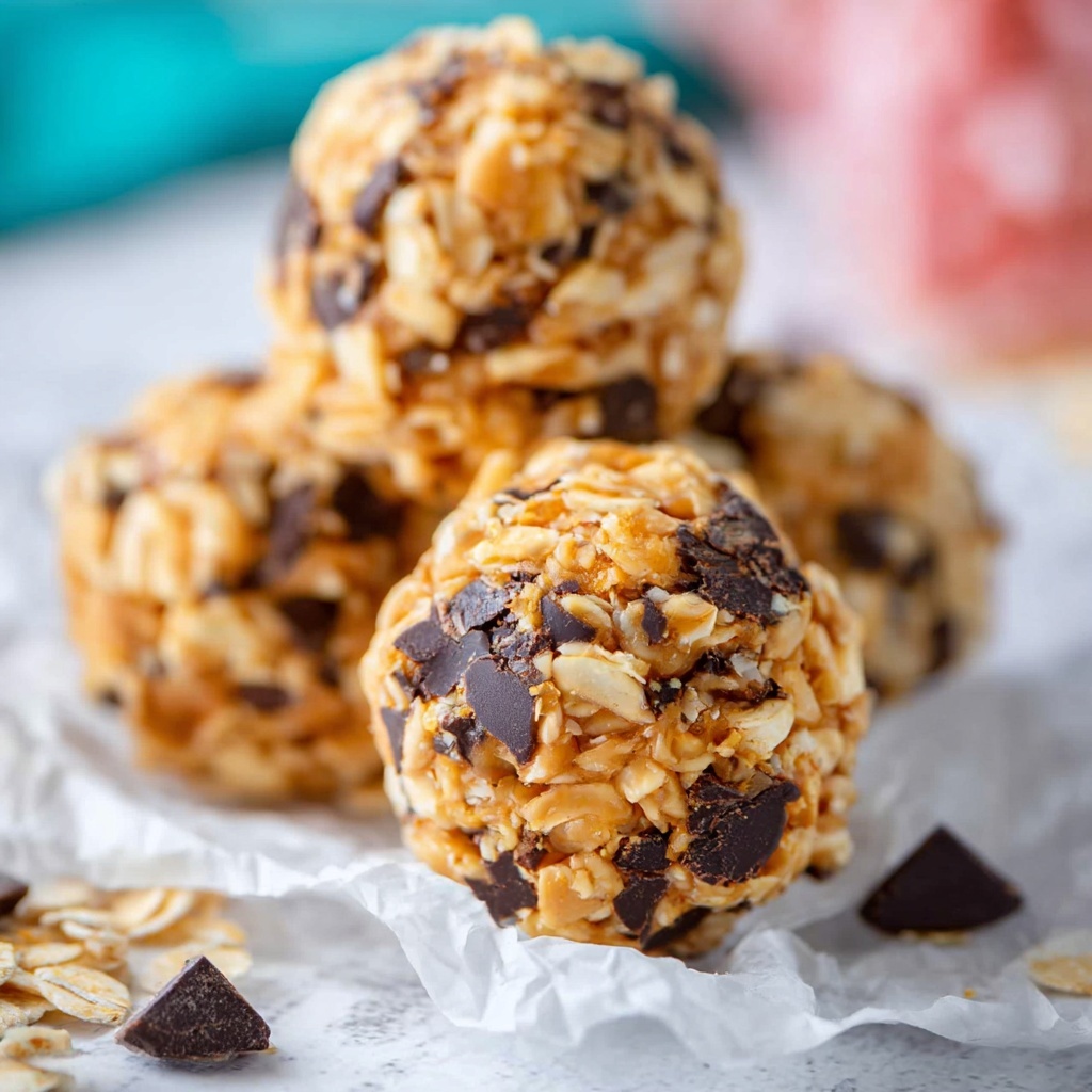 No Bake Peanut Butter Oatmeal Energy Bites Recipe - Recipe Image