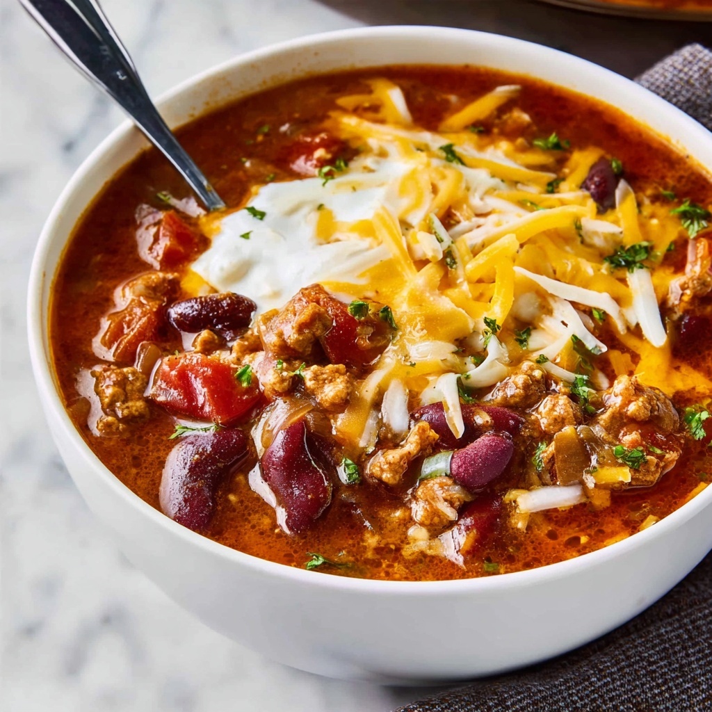 Simple Chili in 45 Minutes with Creamy Toppings and Tex-Mex Options Recipe - Recipe Image