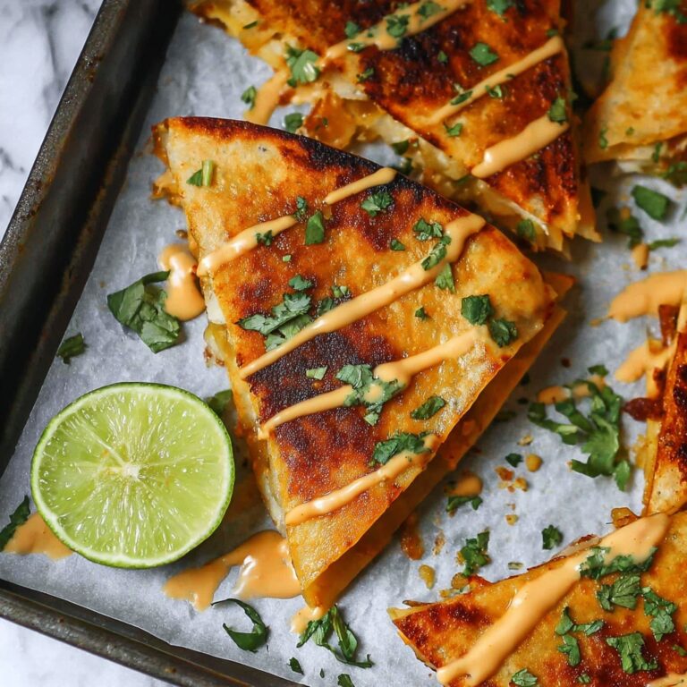 Sheet Pan Chicken Quesadillas Recipe