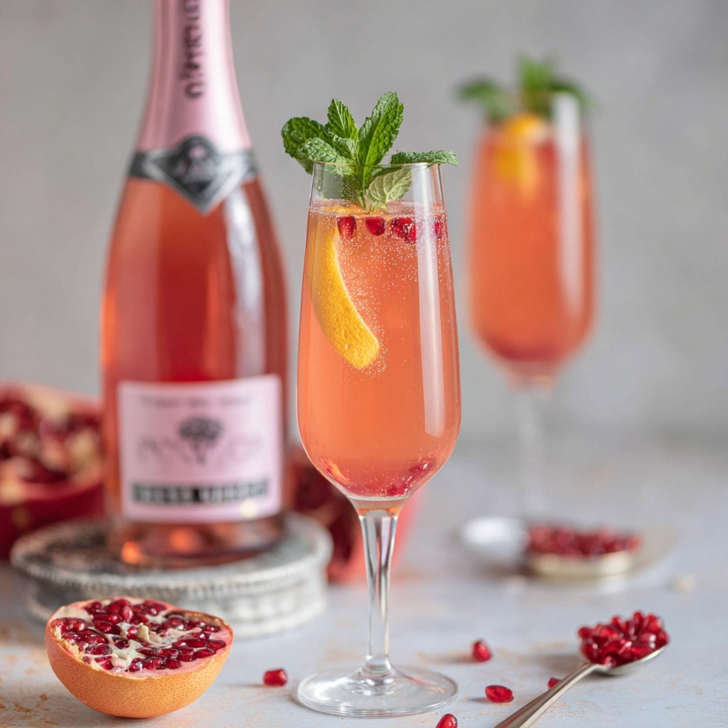 Pink Champagne Sangria Recipe - Recipe Image
