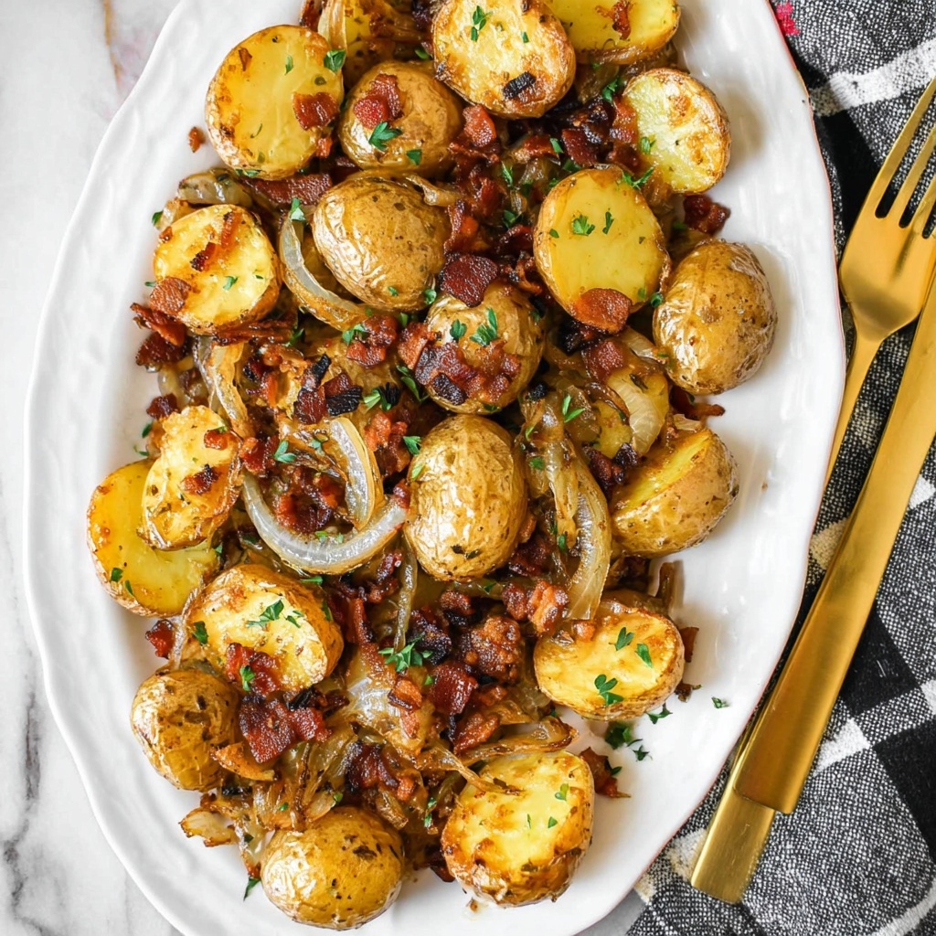Roasted Red Potatoes with Bacon and Onion Recipe - Recipe Image