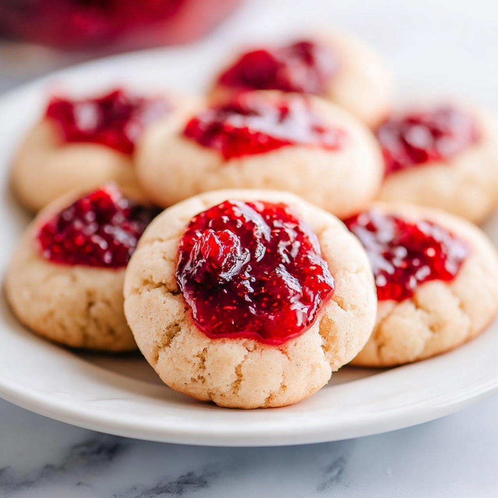 Raspberry Jam Thumbprint Cookies Recipe - Recipe Image