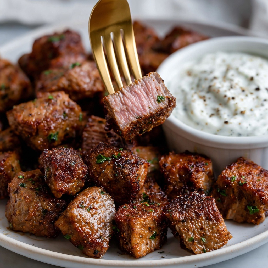 Air Fryer Steak Bites Recipe - Recipe Image