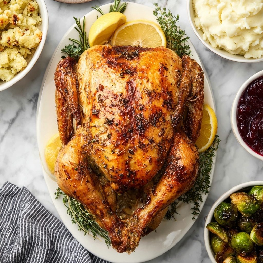 Mayonnaise Roasted Herb-Infused Turkey Recipe - Recipe Image