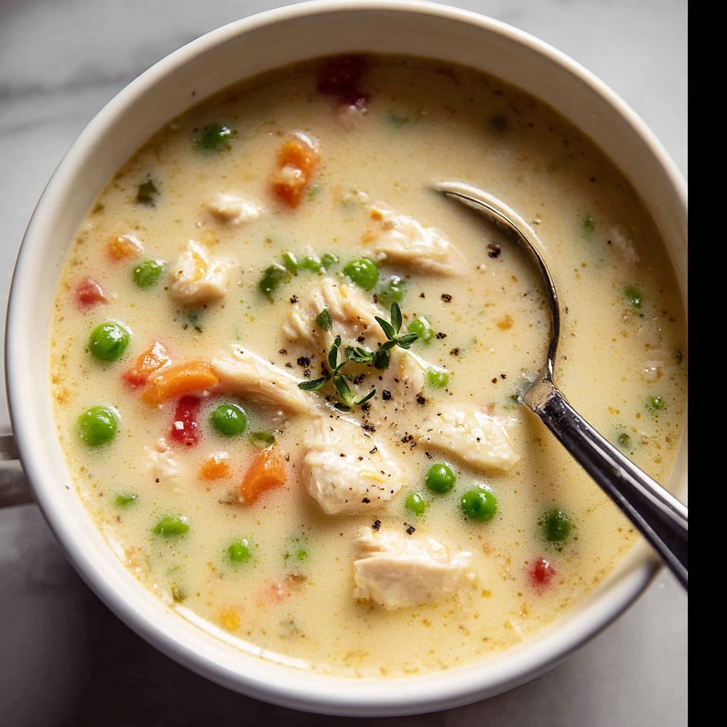 Creamy Healthy Zucchini and Chicken Soup Recipe - Recipe Image