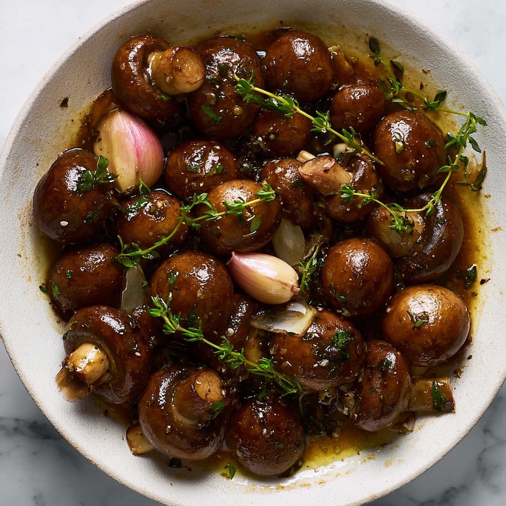 Balsamic Marinated Mushrooms Recipe - Recipe Image