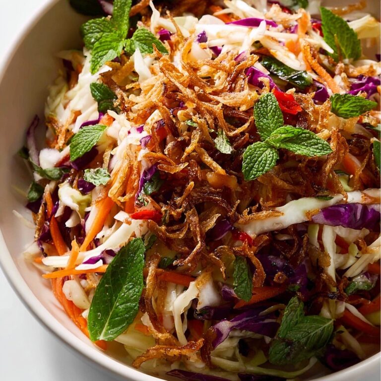 Asian Slaw – Crunchy Oriental Cabbage Salad with Asian Dressing Recipe