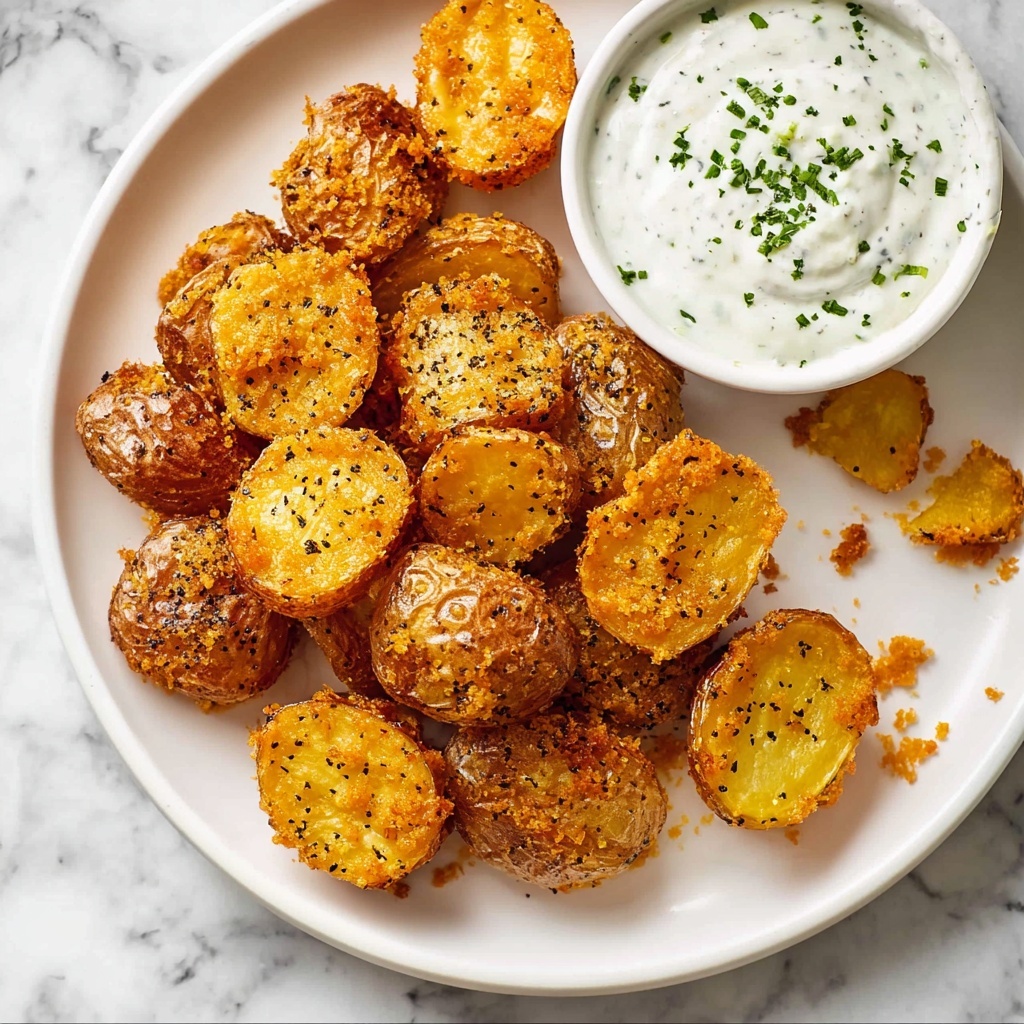 Crispy Roasted Parmesan Potatoes Recipe - Recipe Image