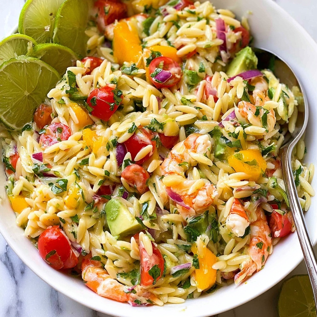 Prawn Mango Avocado Summer Salad with Lime Dressing Recipe - Recipe Image