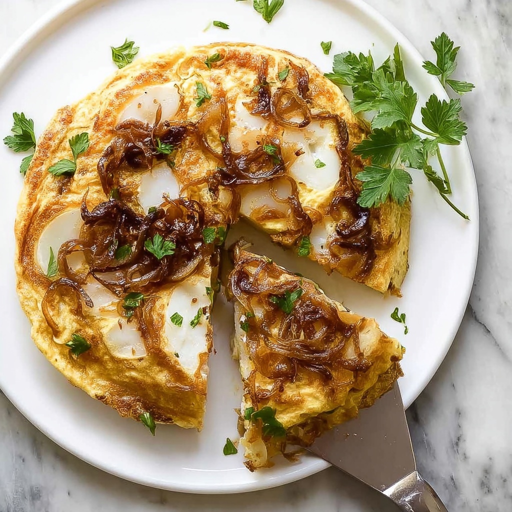 Spanish Potato and Onion Tortilla (Omelette) Recipe - Recipe Image