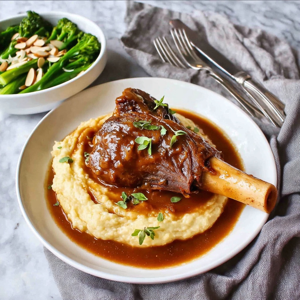Port Braised Lamb Shanks Recipe - Recipe Image