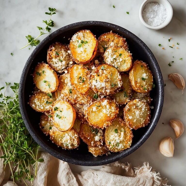 Crispy Garlic Parmesan Crusted Potatoes Recipe