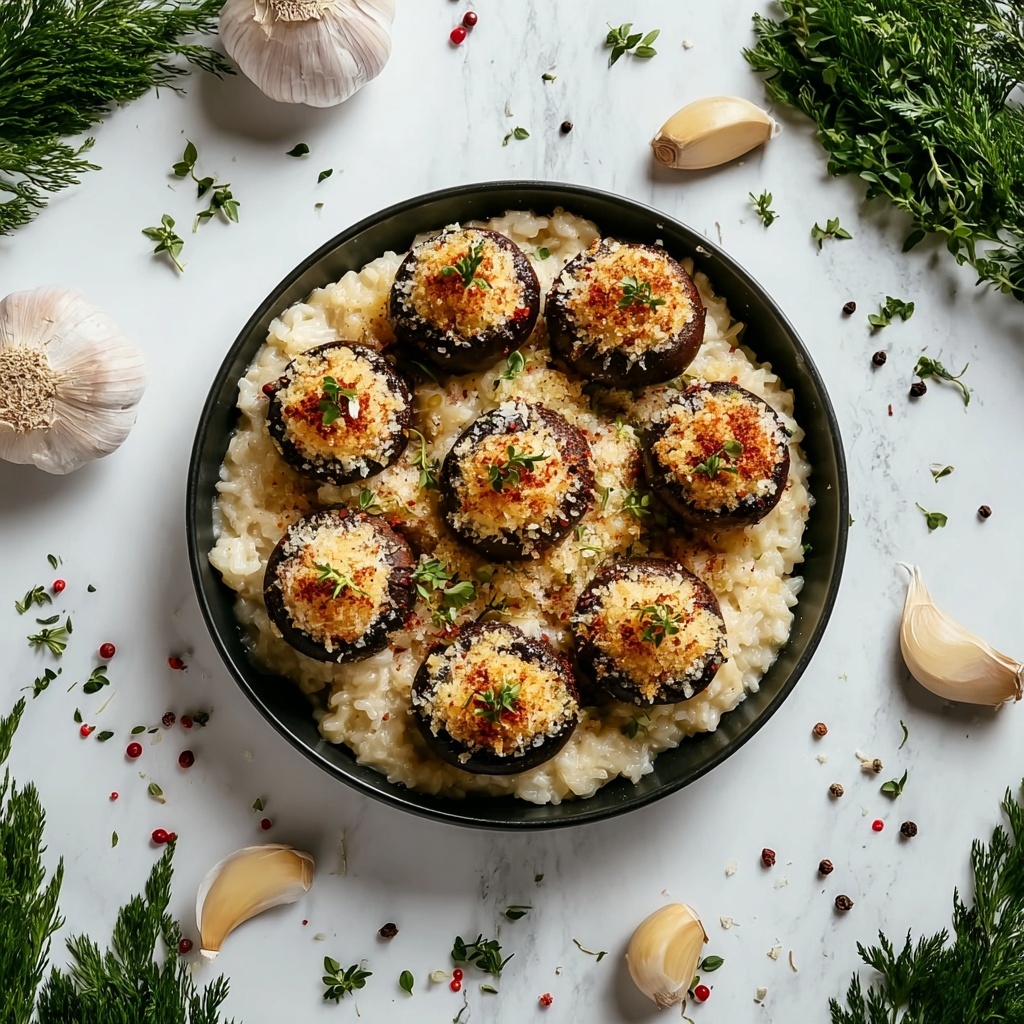 Christmas Stuffed Mushrooms Recipe - Recipe Image