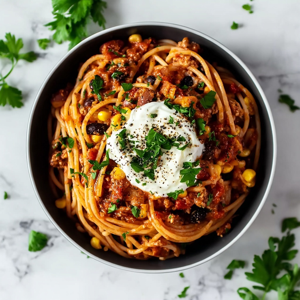Taco Spaghetti Recipe - Recipe Image
