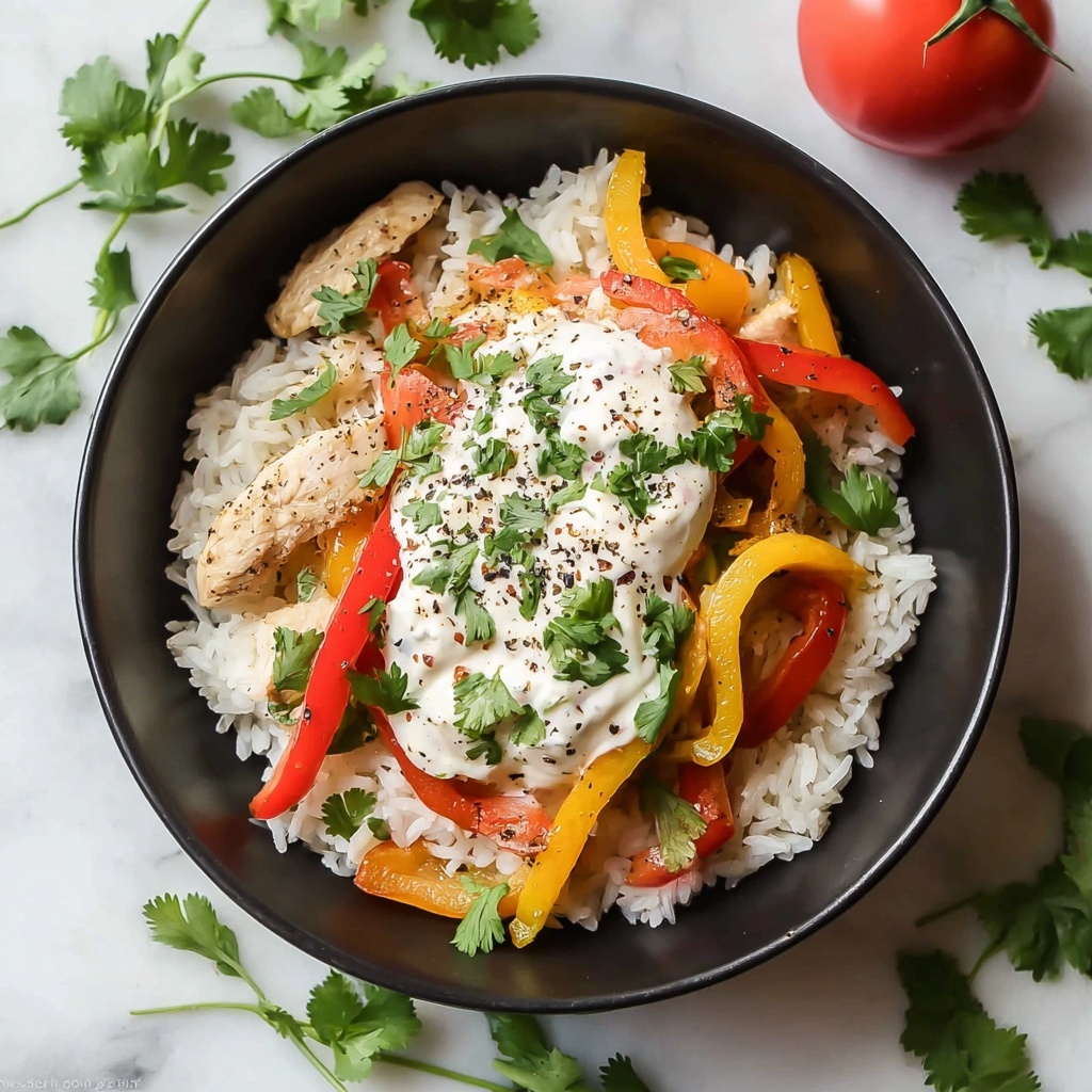 Chicken Fajita Rice Bowl Recipe - Recipe Image